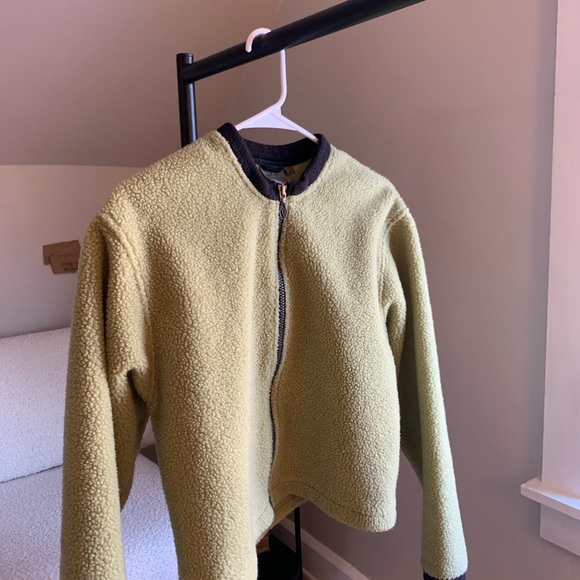 Green Teddy Fleece “Ski” Jacket - Picture 5 of 6